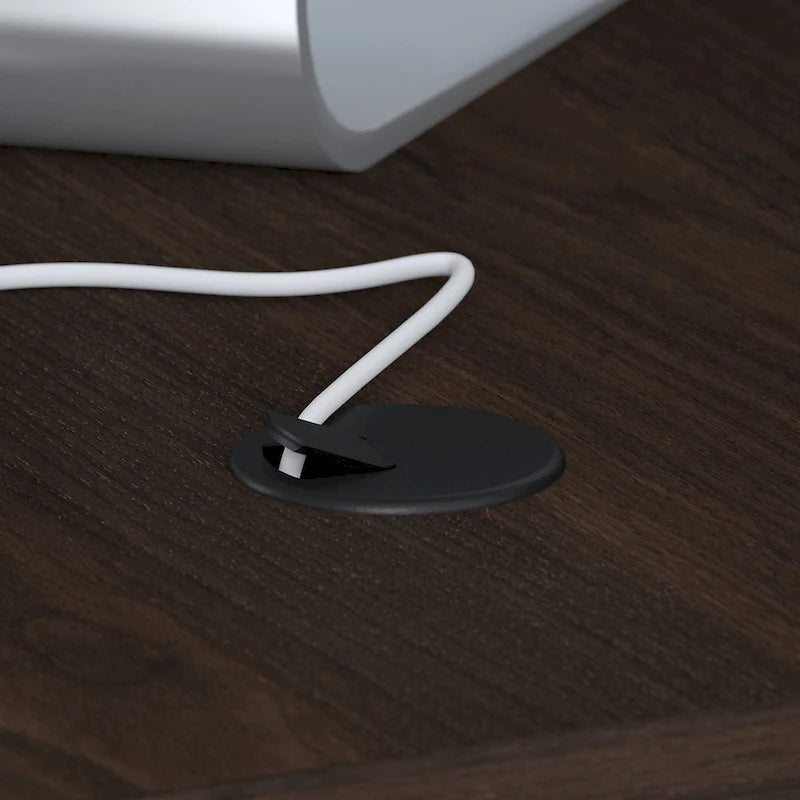 60W x 30D Office Desk with Storage Return and Mobile File Cabinet