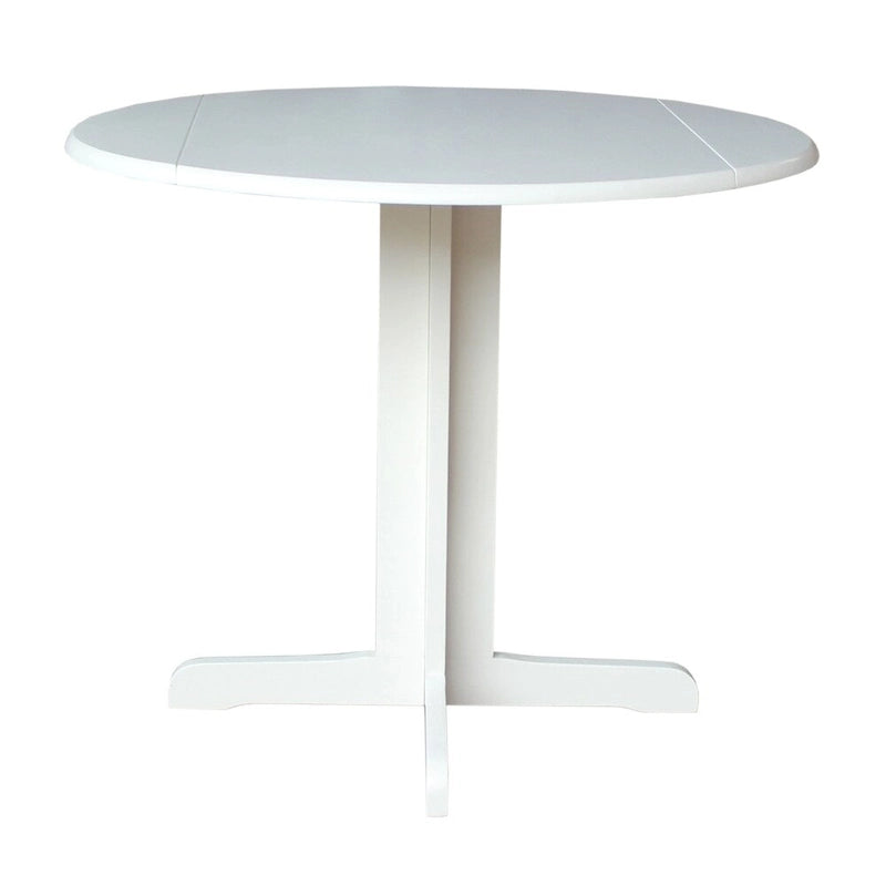 Dual Drop Leaf 36-inch Round Dining Table